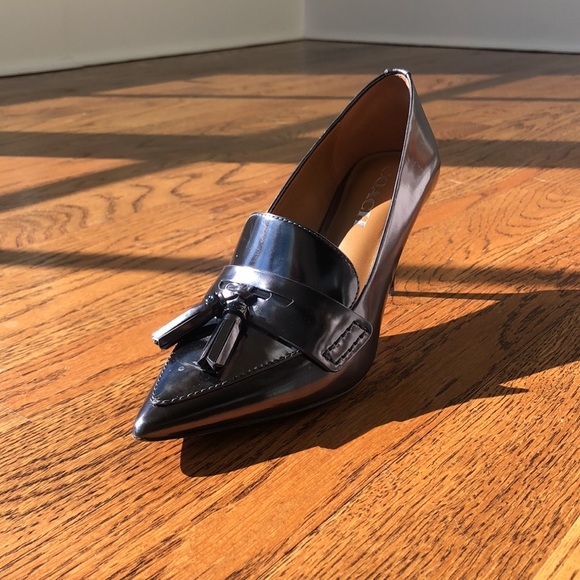 COACH pumps. Gunmetal silver/grey - Picture 7 of 7